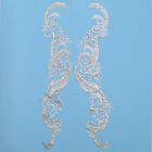 Vintage Floret with Swag Lace Applique/Patch Pack of 2 - White