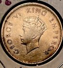 1939B India 1/2 Rupee Rare Silver