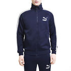 Puma Iconic T7 Full Zip Track Jacket Mens Blue Casual Athletic Outerwear 5976330