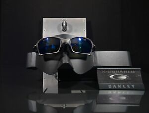 Oakley X-SQUARED X-METAL Finish Sunglasses-Ice Polarized Lenses+Vault+Bag