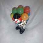 New ListingRare Vintage Ceramic Smiley Clown With Balloons In Hand Statue Figurine