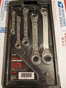 Craftsman Tools /5 Piece SAE Off-Set Ratcheting Wrench Set, Made in USA 🇺🇲 NOS