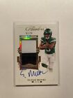 2021 Panini Flawless Football Elijah Moore RPA 3 CLR Rookie Patch Auto /25 Gold