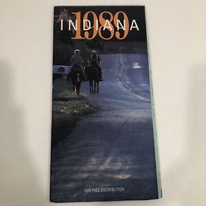 New ListingRoad Map, Indiana Transportation Map, 1989 - USED with Wearing