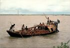 Carrying Bricks By Boat In Bangladesh - Postcard FREE SHIPPING