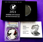 2021-W (#21EAN) TYPE 2  PROOF SILVER EAGLE- PCGS GRADED PR-70 DCAM- OGP INCLUDED