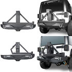 Rear Bumper w/Tire Carrier & Receiver Hitch LED Light for 07-18 Jeep Wrangler JK (For: Jeep)