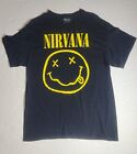Nirvana Black T-Shirt 100% Cotton Men's Size Large