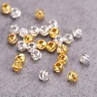 Round Carved 3mm 4mm 5mm 6mm 8mm Gold Silver Brass Metal Loose Spacer Beads Lot