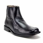 Men's 38912 Leather Lined Ankle High Moto Zipped Chelsea Dress Boots