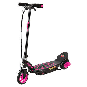 Razor Power Core E90 Sleek Electric Scooter with Push Button Throttle, Pink