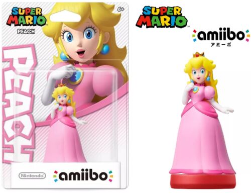 Princess Peach Amiibo Nintendo Super Mario -  NEW IN BOX FACTORY SEALED!