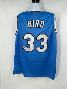 Larry Bird Indiana State Sycamores Signed Autograph Custom Jersey BIRD Hologram