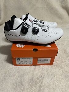 ARTVEP Mens Cycling Shoes Compatible with Look SPD SPD-SL Delta Cleats Size 9.5