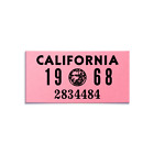 1968 California License Plate YOM Registration Sticker - CA DMV - Free Shipping