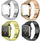 For Apple Watch Series 9 8 7 6 5 4 3 SE 40 49 45mm Metal iWatch Strap Band Case