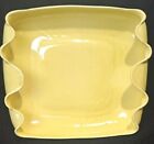 Vintage Yellow Red Wing Platter or Serving Dish With Ruffled Edges