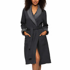 Kirkland Signature Fleece Lined Robe Shawl Collar Charcoal Womens Size Small NWT