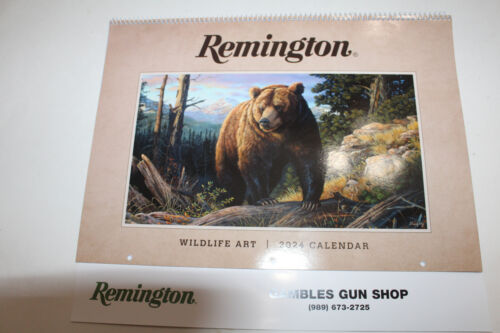 HALF OFF   NEW 2024 Remington Wildlife Art Calendar  ON SALE
