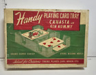 Vintage Handy Playing Card Tray USA Made W/2 Vintage Decks