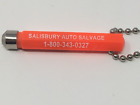 Salisbury Auto Salvage Massachusetts Plastic Keychain , Magnetic Tip Key Ring MA