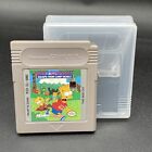 Bart Simpsons Escape From Camp Deadly (Nintendo Game Boy, 1991) Cart & Case