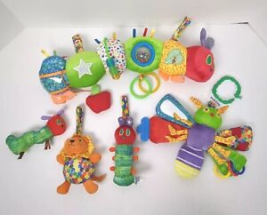 Eric Carle Lot of Baby Toys Sensory Rattle Butterfly Caterpillar Lion