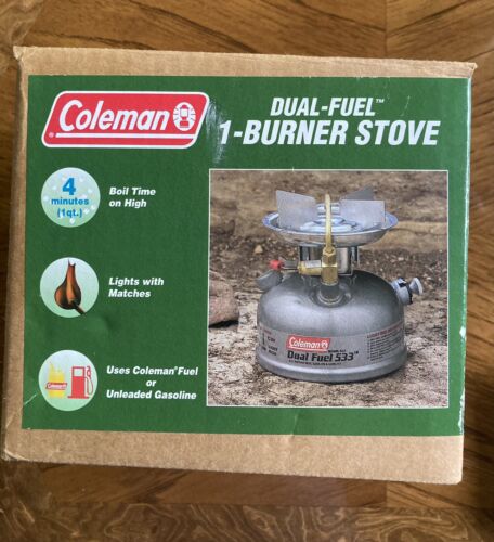 Coleman Dual Fuel 533 One Burner Stove- New In Box