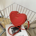 Hot Sale Heart Shape Crossbody Bags for Women Solid Pu Leather Shoulder Bags Fas