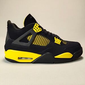 Air Jordan 4 Retro Thunder (2023)  Men's Sneakers Black/Tour Yellow   DH6927-017