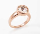RETIRED Touchstone Crystal Jewelry by Swarovski Rose Gold Bliss Ring Size 7