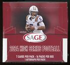 New Listing2024 Sage Football High Series Hobby Box - Factory Sealed - 16 AUTOs