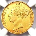 1877 Britain England Victoria Gold Half Sovereign Coin 1/2S - Certified NGC AU53