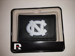 North Carolina Tar Heels  NCAA Embroidered  Leather Tri-fold Wallet