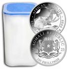 Roll of 20 - 2023 1 oz .9999 Fine Silver Somalian African Elephant Coin BU