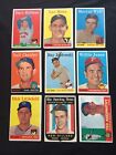 New ListingVintage Topps Baseball Card Lot 1958-1963. (Off Condition Lot)