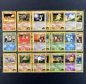2000 Pokemon GYM HEROES Set 1ST EDITION Cards /132 Non Holo Collection Lot NM++