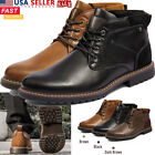 Men's Fashion Chukka Dress Boots Casual Lace up Formal Shoes 6.5-13