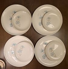 Set Of 8 Taylor Smith & Taylor Boutonniere Ever Yours 4 Bread & 4 Dinner Plates