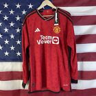 Manchester United 23/24 Home Adidas Authentic Long Sleeve Jersey XL Wan-Bissaka