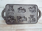 Vintage 1985 Cast Iron Bear Candy Cookie Baking Mold
