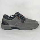 Orthofeet Porto Canvas Sneakers Mens Size 11 EE Wide Gray Lace Up Orthotic Shoes