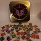 New ListingMetallic Sun Face Trinket Box Made In India with 50 Genuine India Postal Stamps