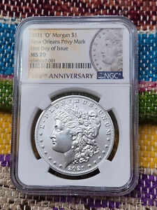 2021-O NGC MS70 MS 70 21XD Morgan Silver Dollar First Day of Issue 100th (VIDEO)