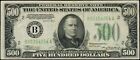 1934 A $500 Five Hundred Dollar New York Federal Reserve Note FRN Fr#2202B