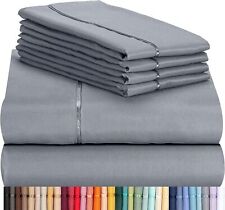 6 Piece Premium Bamboo Sheet Set, Deep Pockets, 50 Colors, 2200 Count, Soft