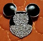 Authentic Swarovski Crystal Walt Disney Mickey Mouse Ears Pin Pave Brooch