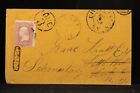 New York: Little Falls 1860s #65 Cover Forwarded to Schenectady, Due 3
