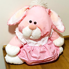 Fisher Price Puffalump Pink Bunny Rabbit Vtg 1986 w/ Dress #8004 EUC
