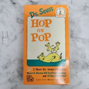 Dr. Seuss Hop On Pop Plus 2 More Dr Seuss Classics VHS 1989 Random House